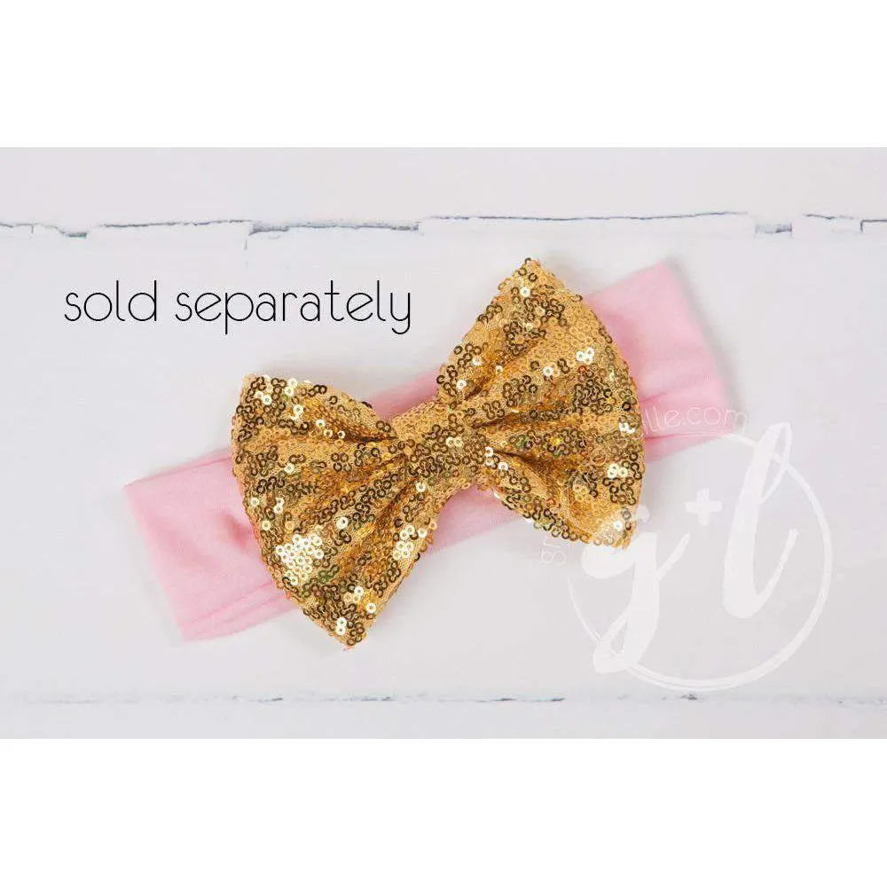 1st Birthday Dress Gold Crown "ONE" Pink Stripe Long Sleeves