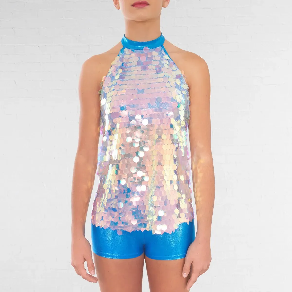 1st Position Sequin Halterneck Top and Hot Pants