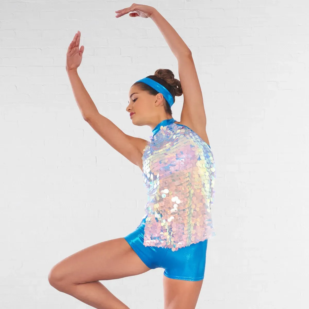 1st Position Sequin Halterneck Top and Hot Pants
