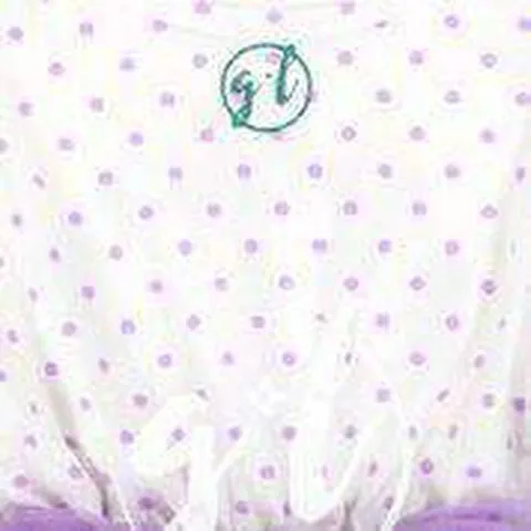 2nd Birthday Mermaid Outfit Aqua Shell & "TWO" on Purple Polka Dot Sleeveless Dress