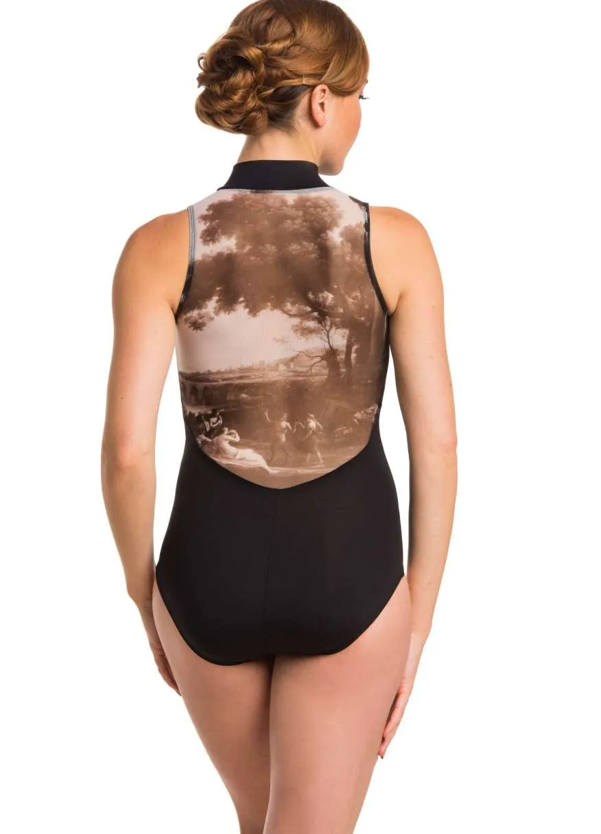 Ainsliewear Adult Leotard with Baroque Garden