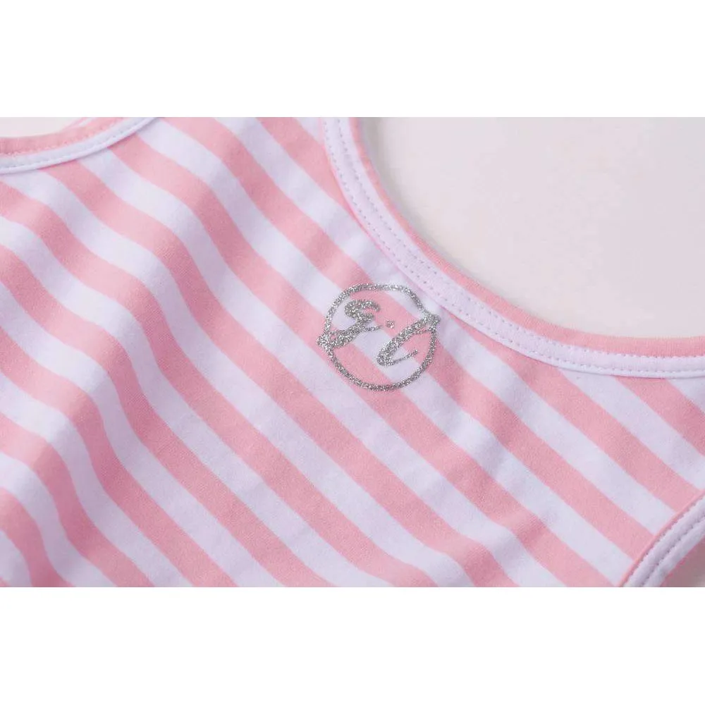 Anchors Away Personalized Dress Blue Anchor Pink Striped