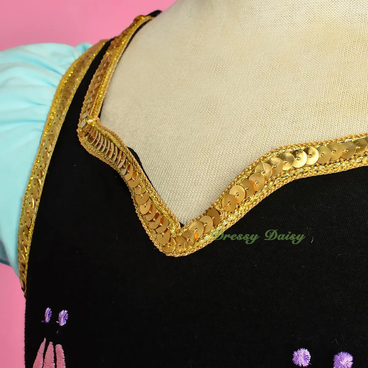 BA059 Princess Anna Tulip Embroidery Ballet Tutus Dancewear Fairy Costume Size 2-7