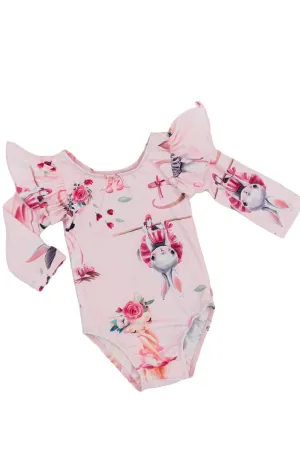 Ballet Beauties L/s Flutter Sleeve Leotard