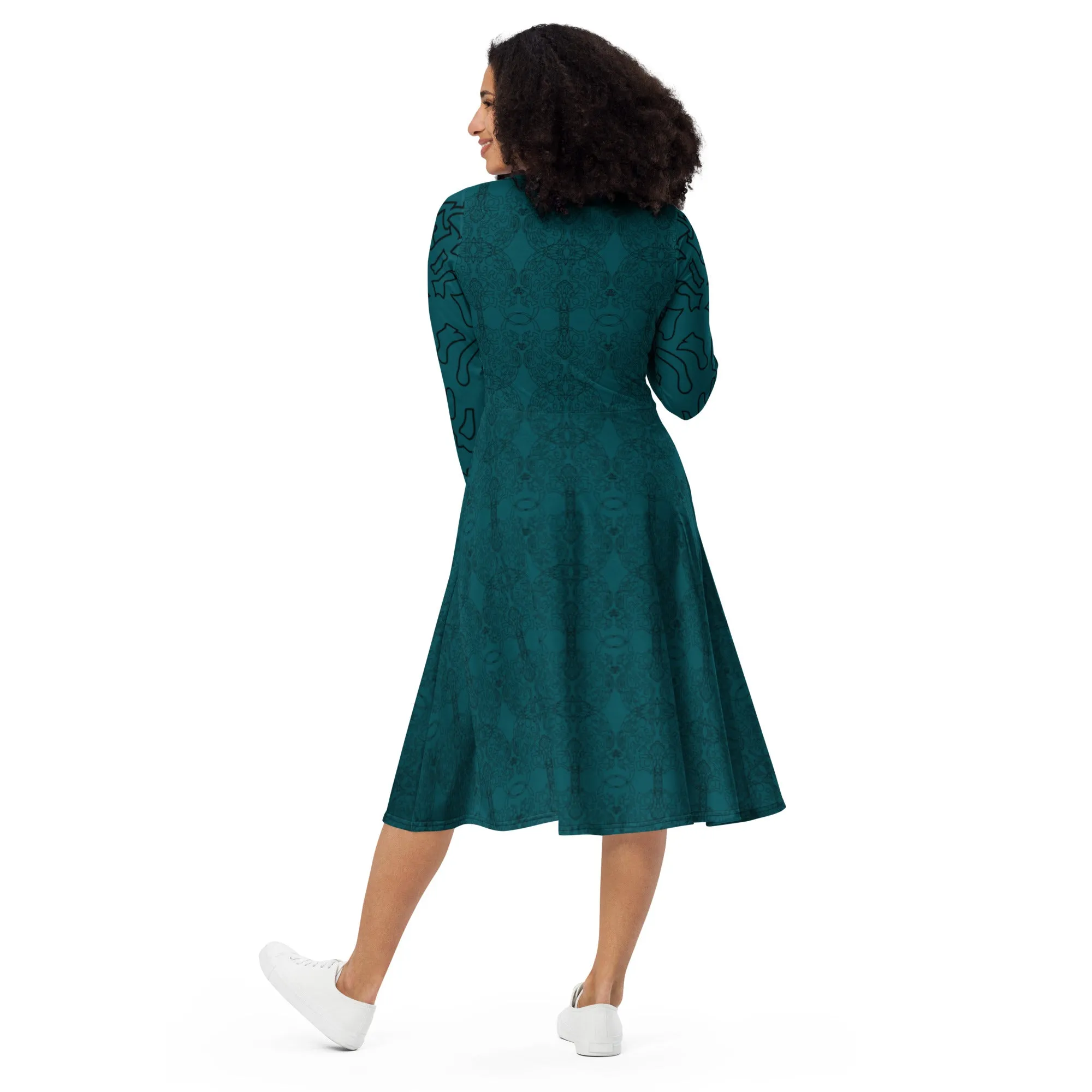 Birthday Teal Green Dress Elegant Womens Dress