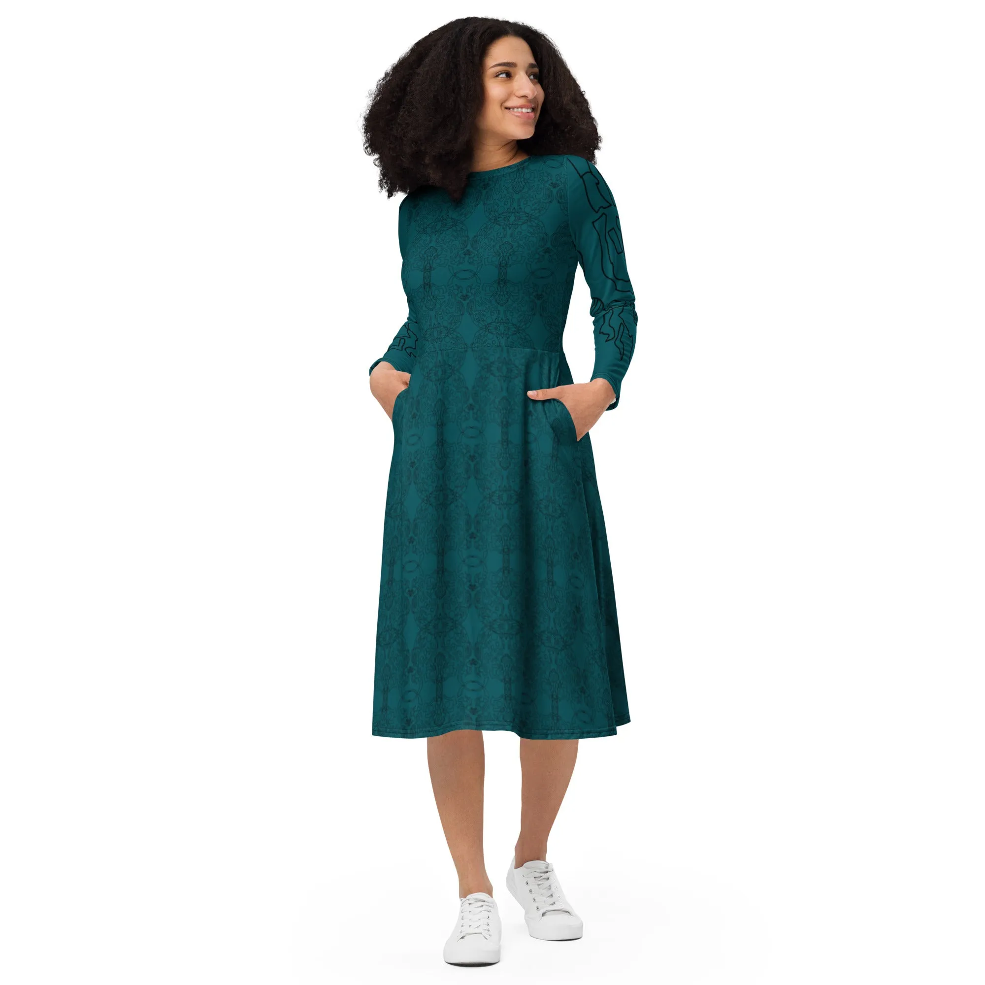 Birthday Teal Green Dress Elegant Womens Dress