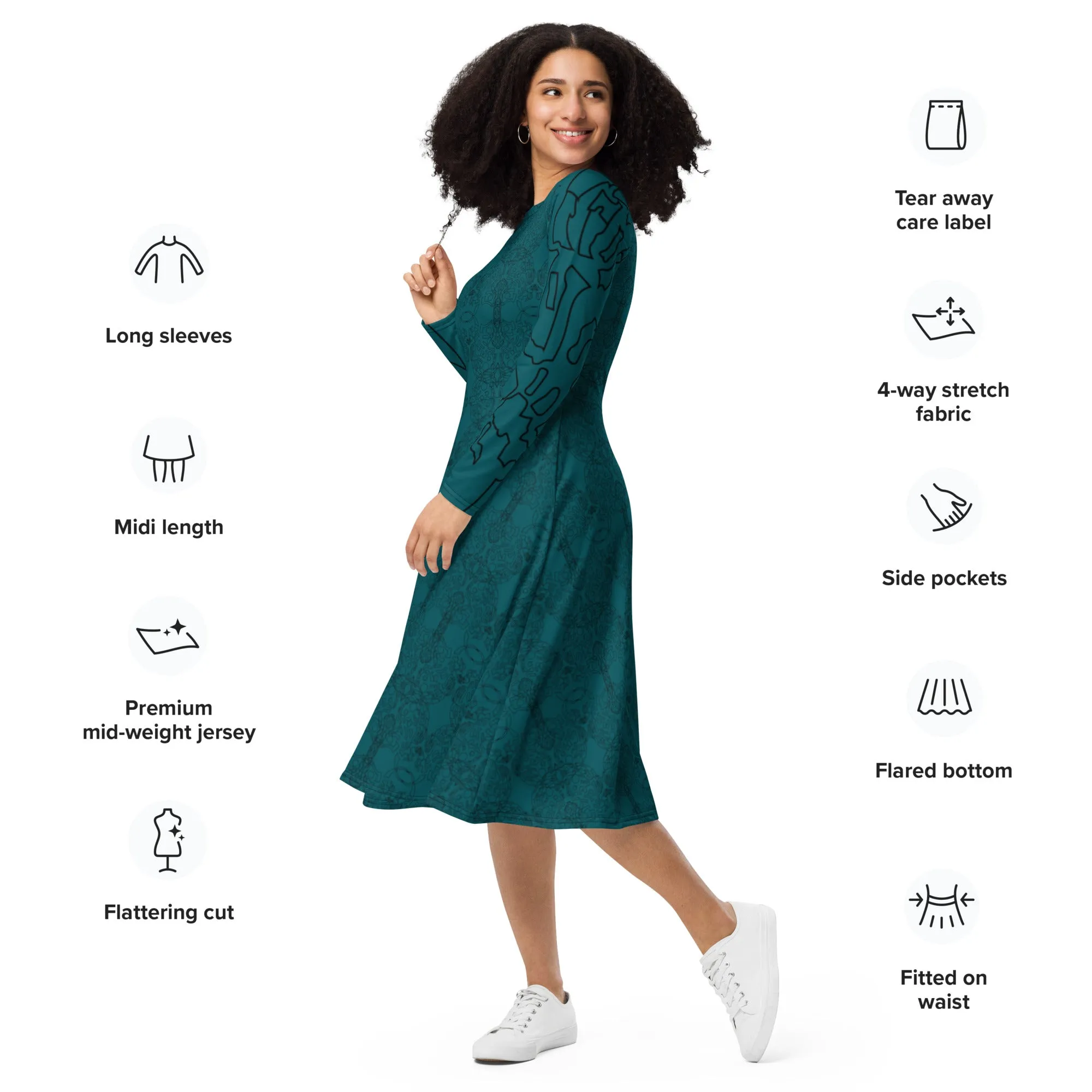 Birthday Teal Green Dress Elegant Womens Dress