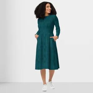 Birthday Teal Green Dress Elegant Womens Dress