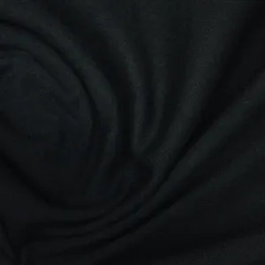 Black Cotton/Spandex Jersey Fabric - 200 GSM