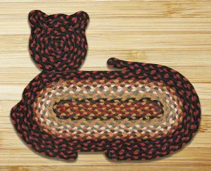 Burgandy Cat Rug