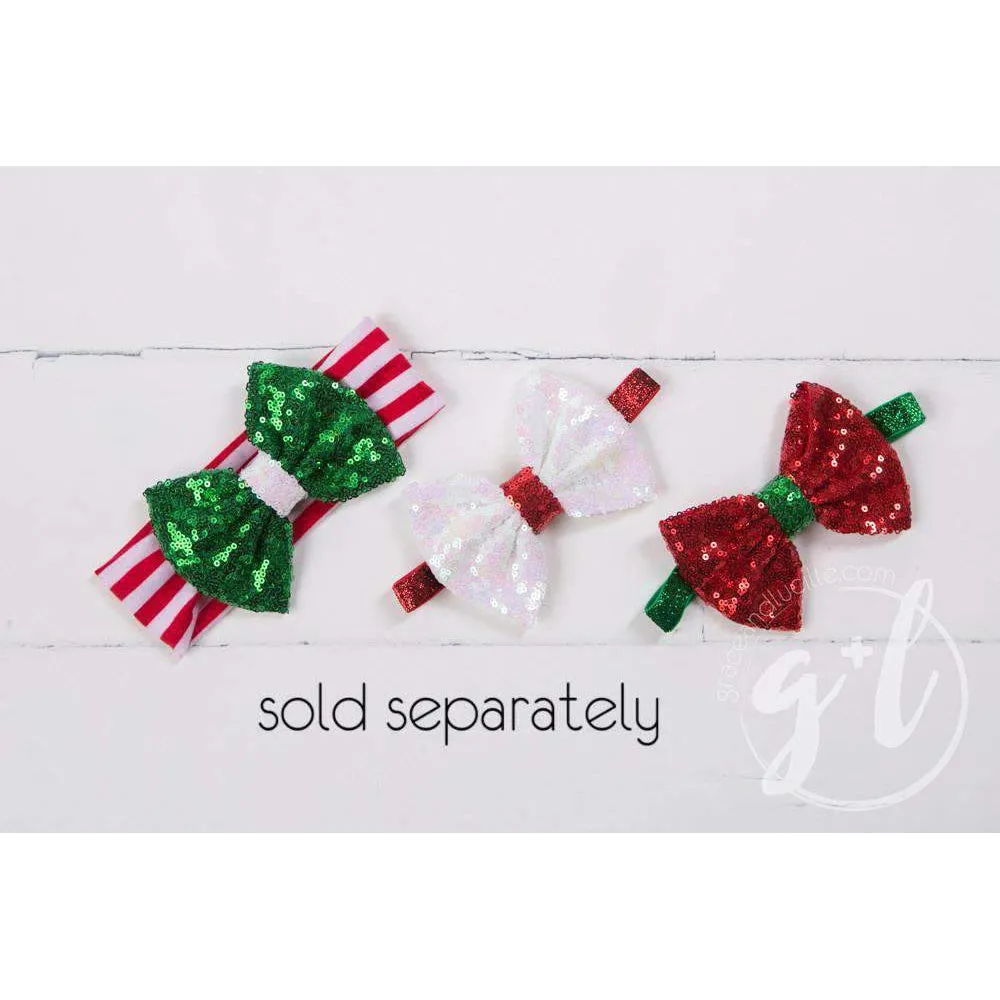Christmas "NOEL" Dress Red Striped Long Sleeves