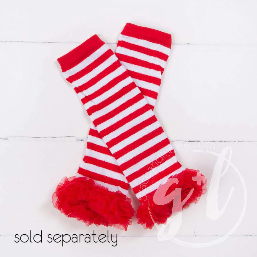 Christmas "NOEL" Dress Red Striped Long Sleeves