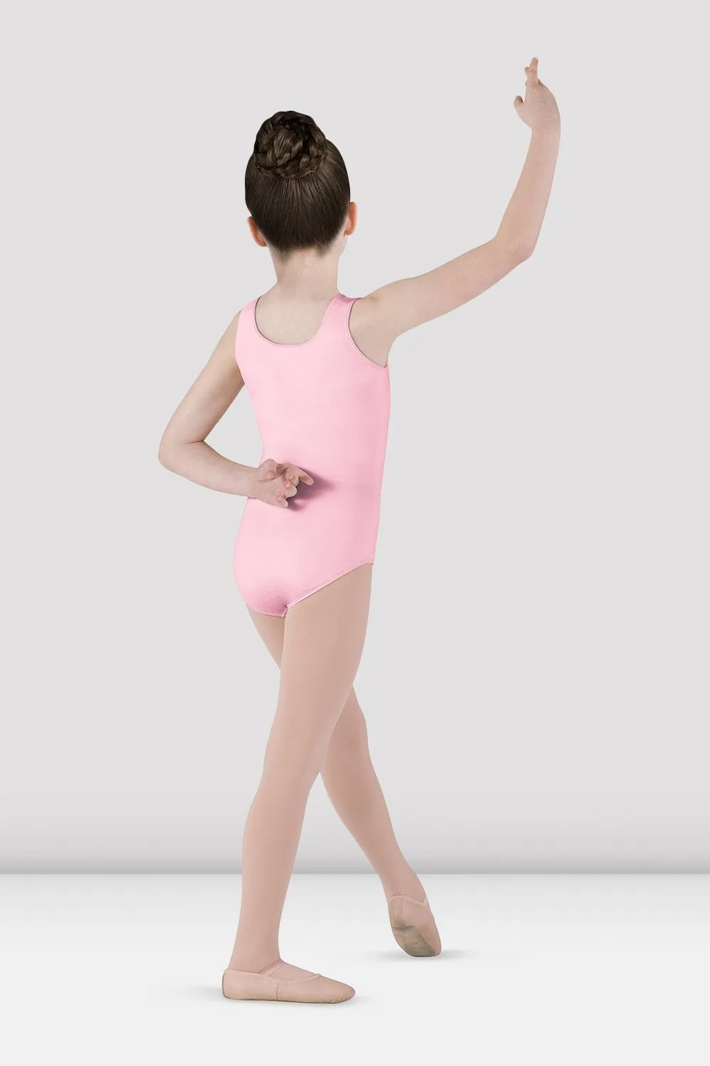 CL5605 - Girls Candy Pink Dynamic Tank Leotard - Select Size