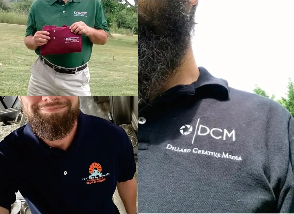 Custom Polo Shirt Add Text/Photo for Men/Women on Front Back and Sleeves-Personalized Golf Tee Print or Embroidered