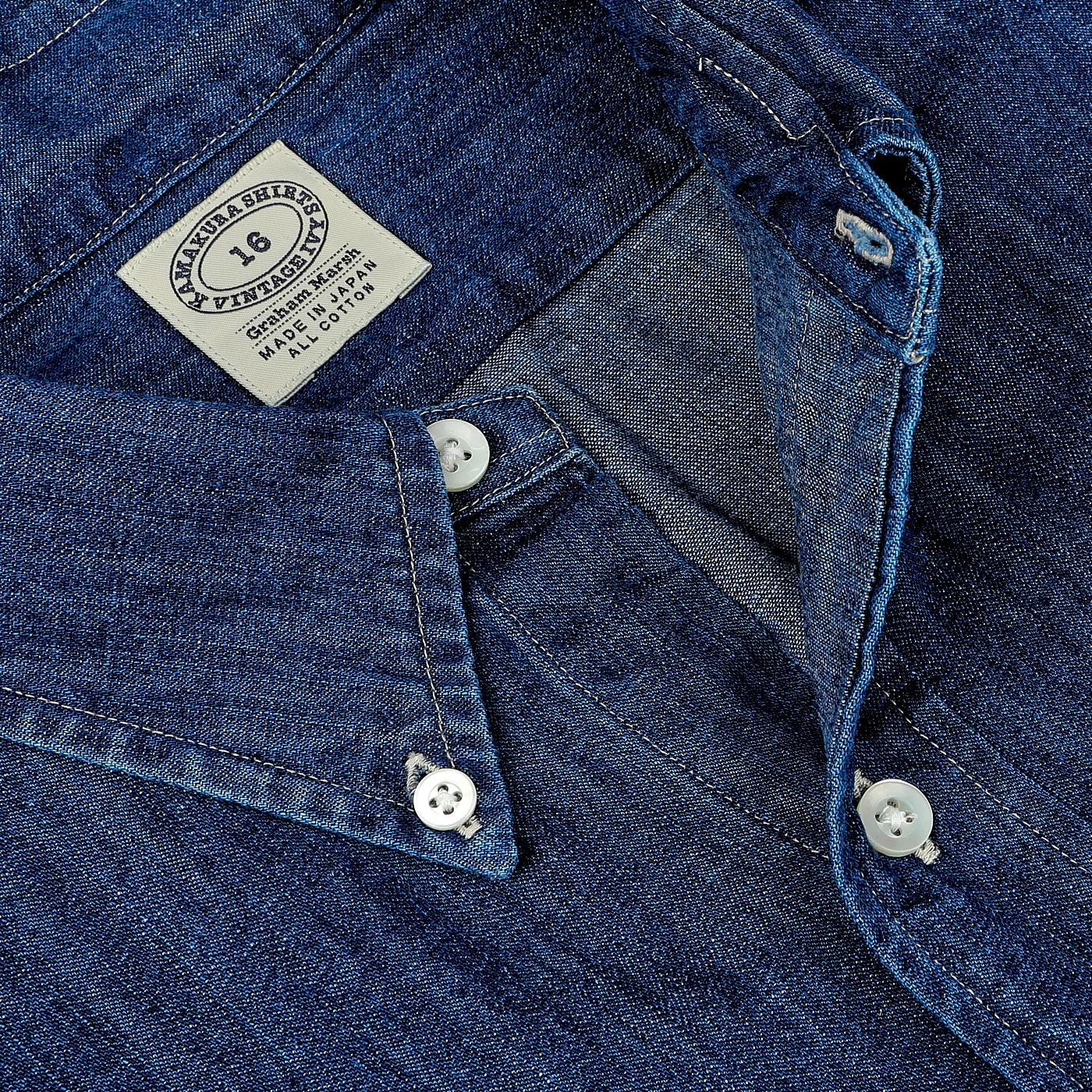 Dark Blue Japanese Denim 7oz BD Shirt