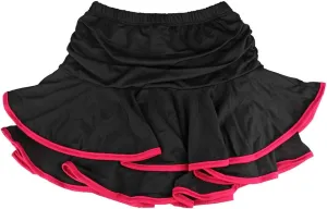 Daydance Girl's Dance Skirt Latin Ballroom Samba Tango Practice Dress with Boy Shorts
