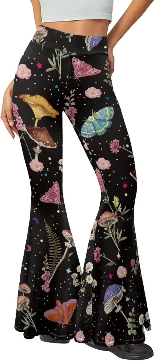 DISNIMO Women's Bootcut Yoga Pants Tummy Control Workout Bootleg Yoga Pants S-2XL