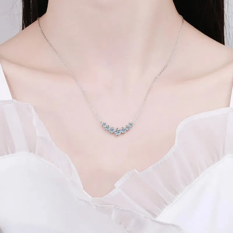 Elegant K. Nob Spin Moissanite Necklace