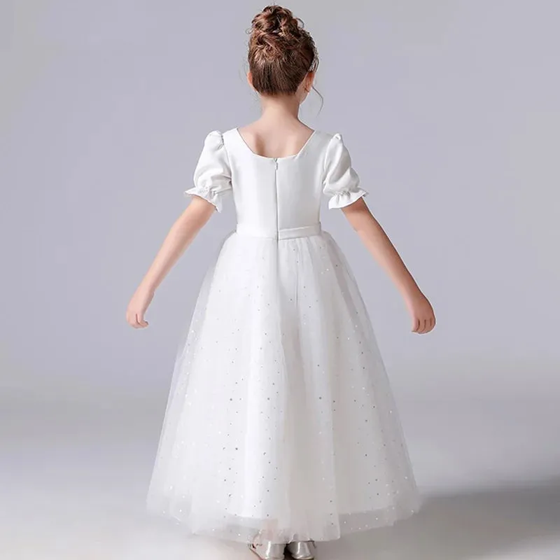 Elegant Sparkly Tulle Flower Girl Dress