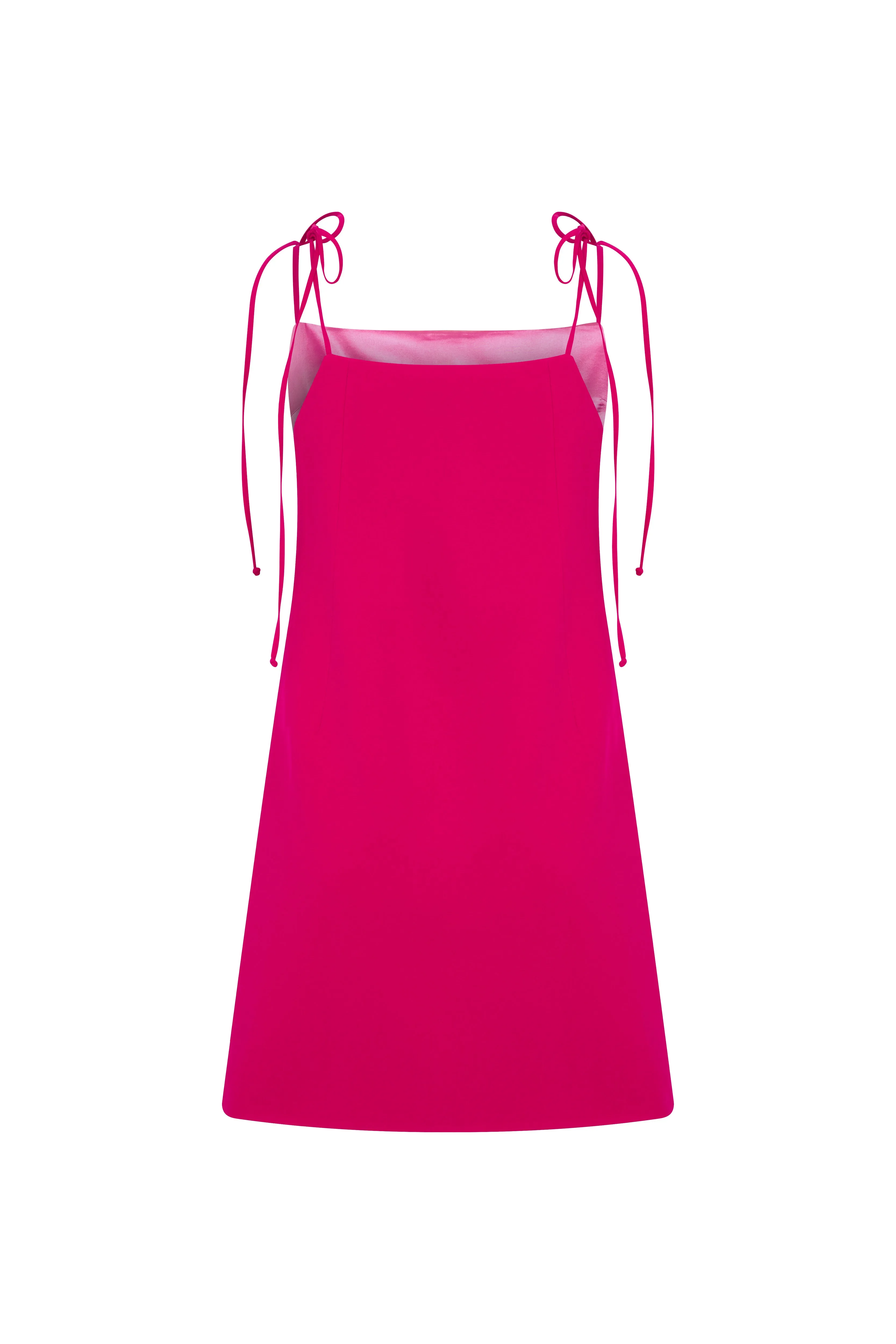 Ellie Mini Crepe Dress in Raspberry Sorbet