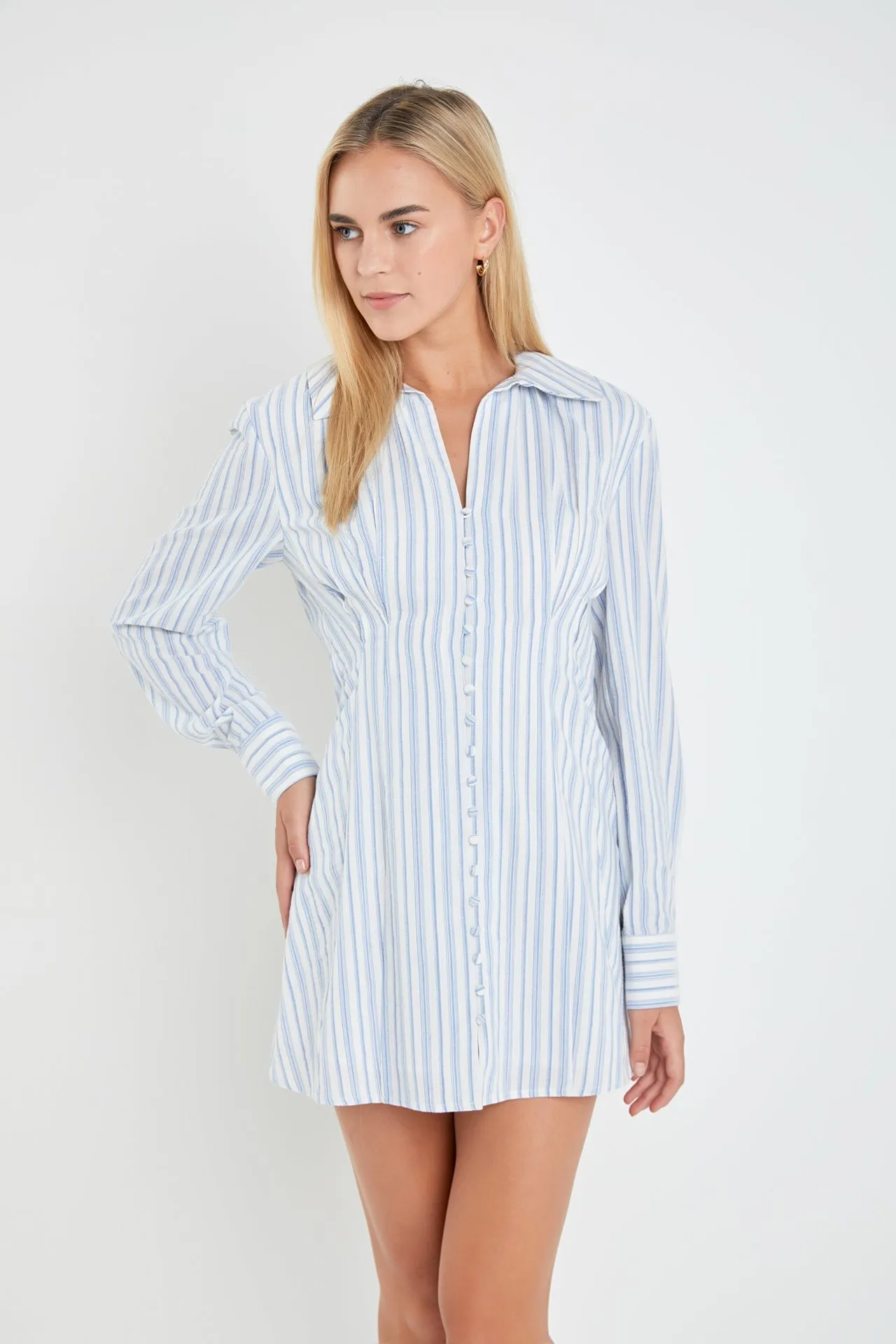 English Factory - Collar Shirt Mini Dress