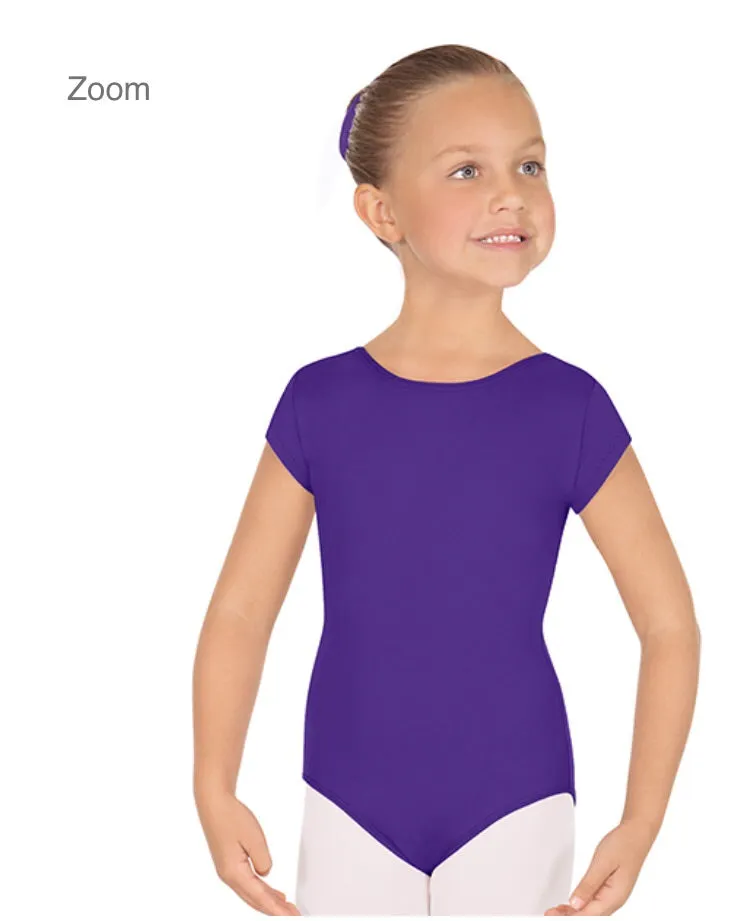 Eurotard Short Sleeve Leotard with Tactel® Microfiber Child’s