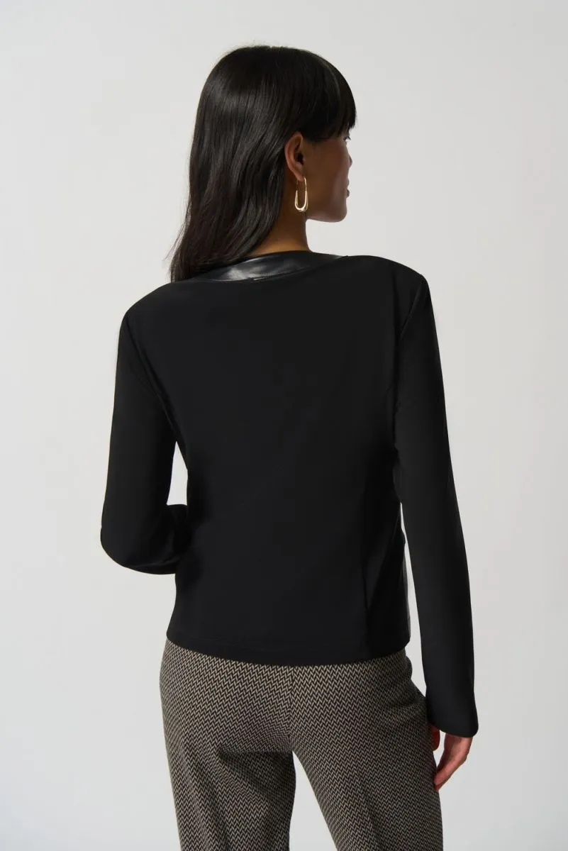 FAUX LEATHER JACKET