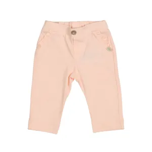 Girls Cloud Pink Organic Cotton Jersey Pants