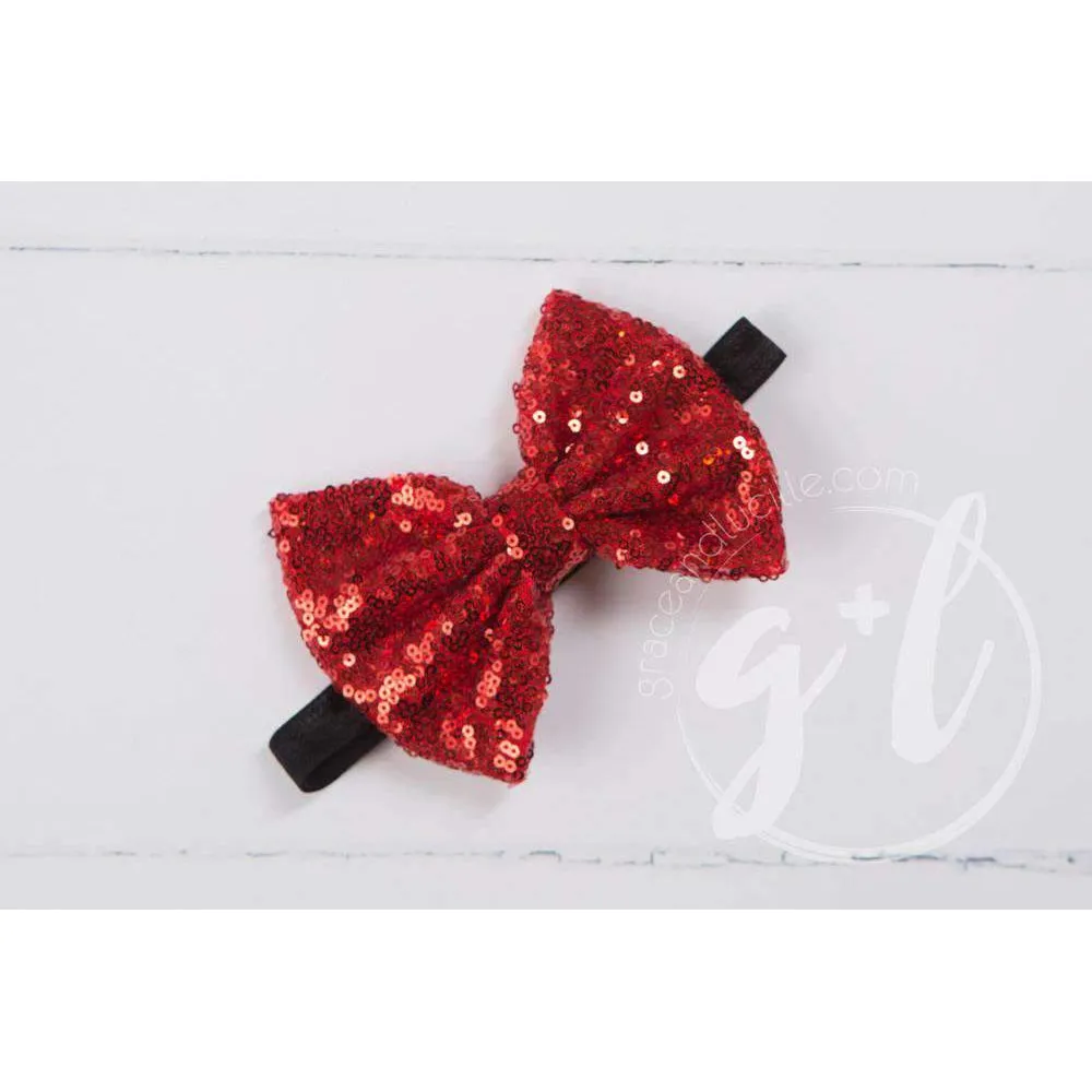 Heart Full of LOVE Bejeweled Black & White Dress Combo, Chevron Leg Warmers & White/Red Bow Headband