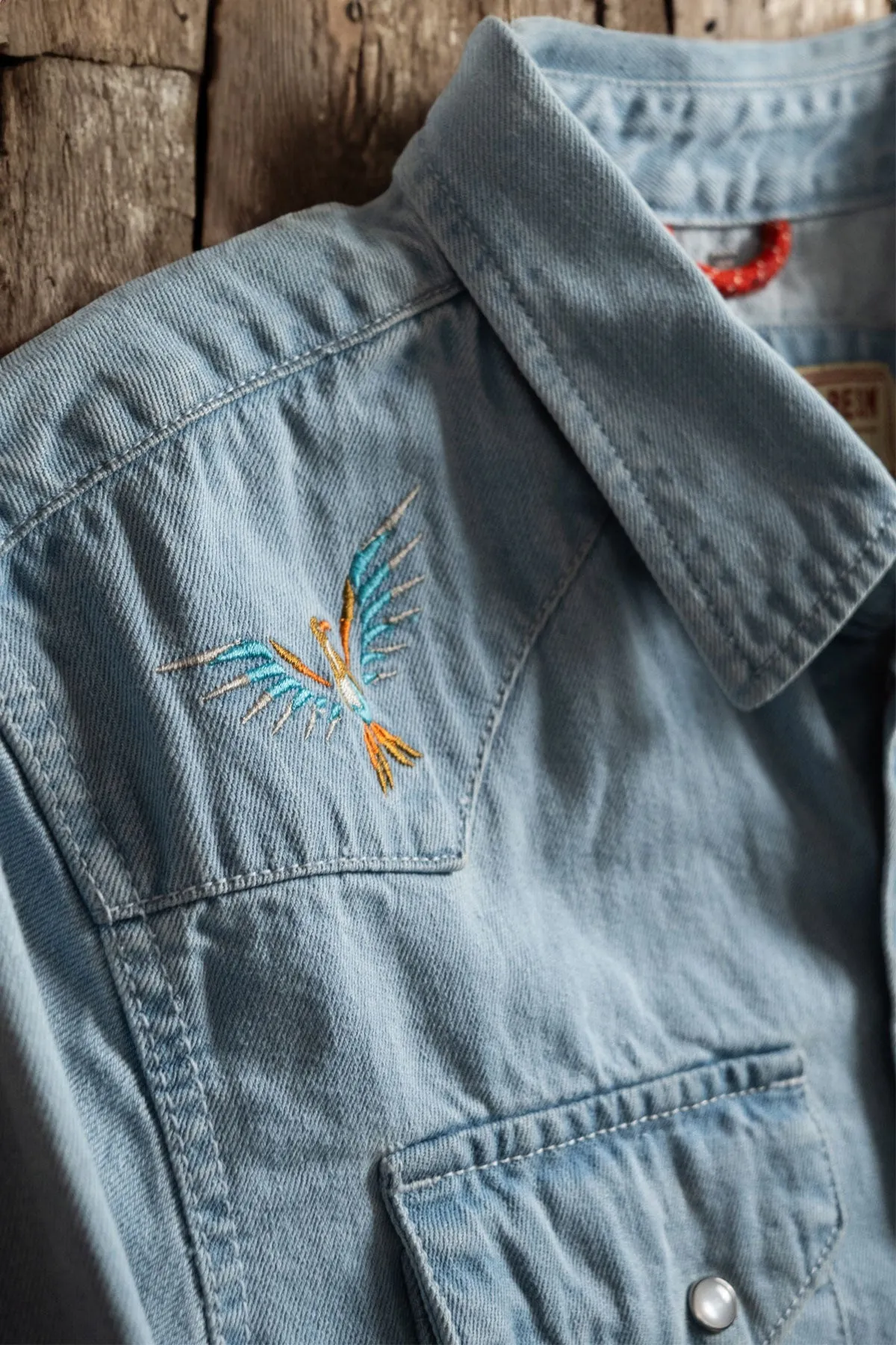 Iron And Resin - Condor Shirt in Bleached Denim