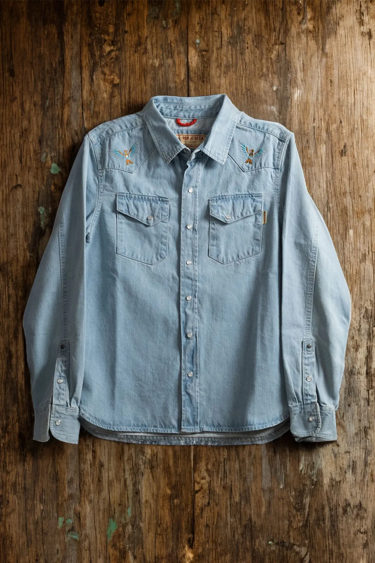 Iron And Resin - Condor Shirt in Bleached Denim