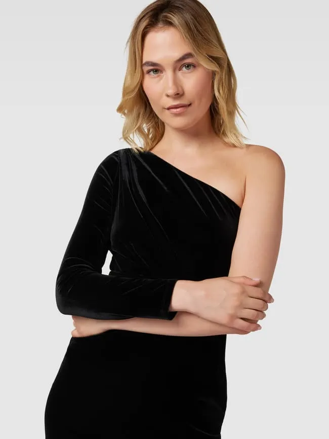 Jake*s Cocktail One Shoulder Cocktail Dress, Black
