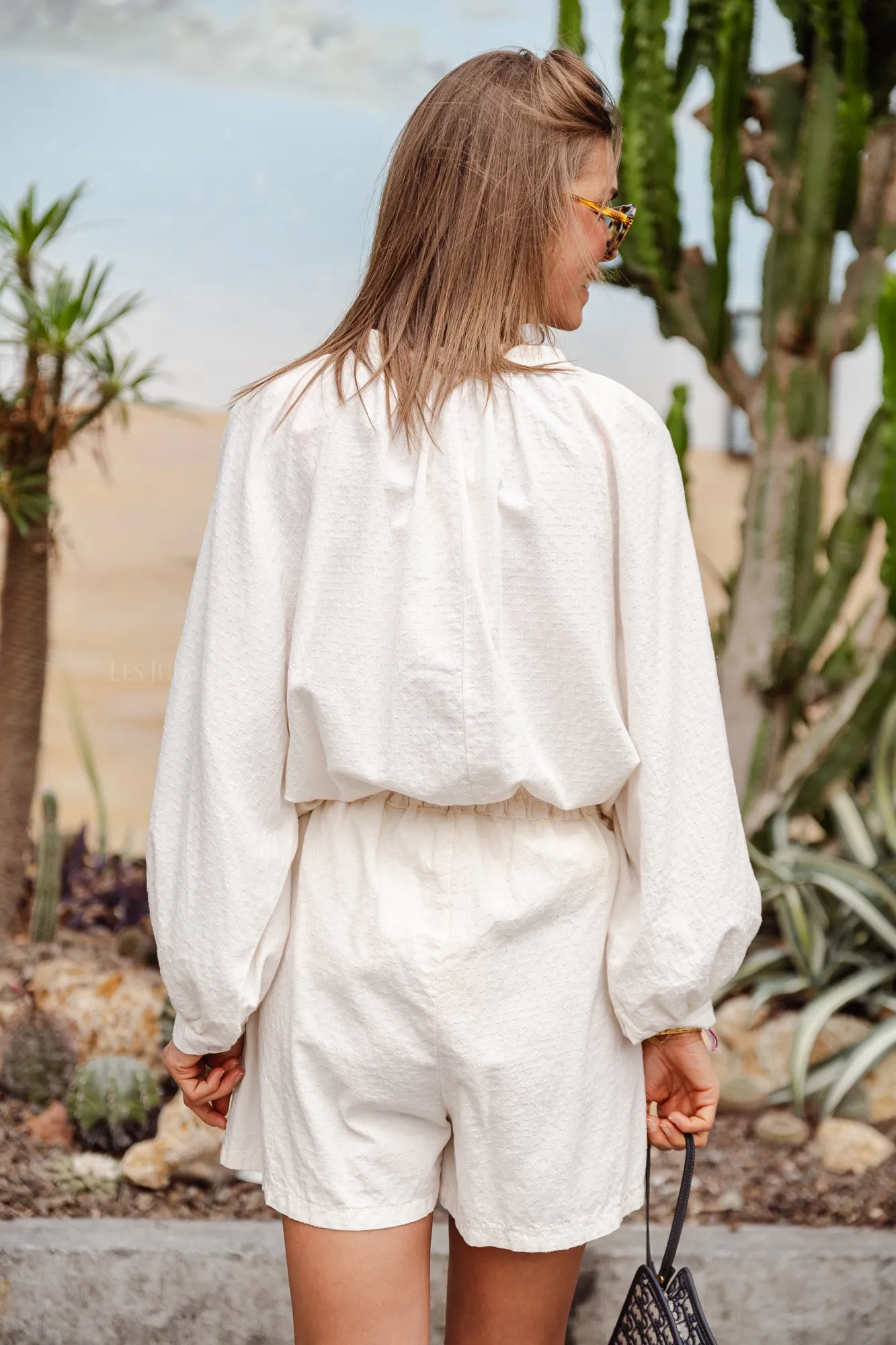 Juliette cotton blouse light beige