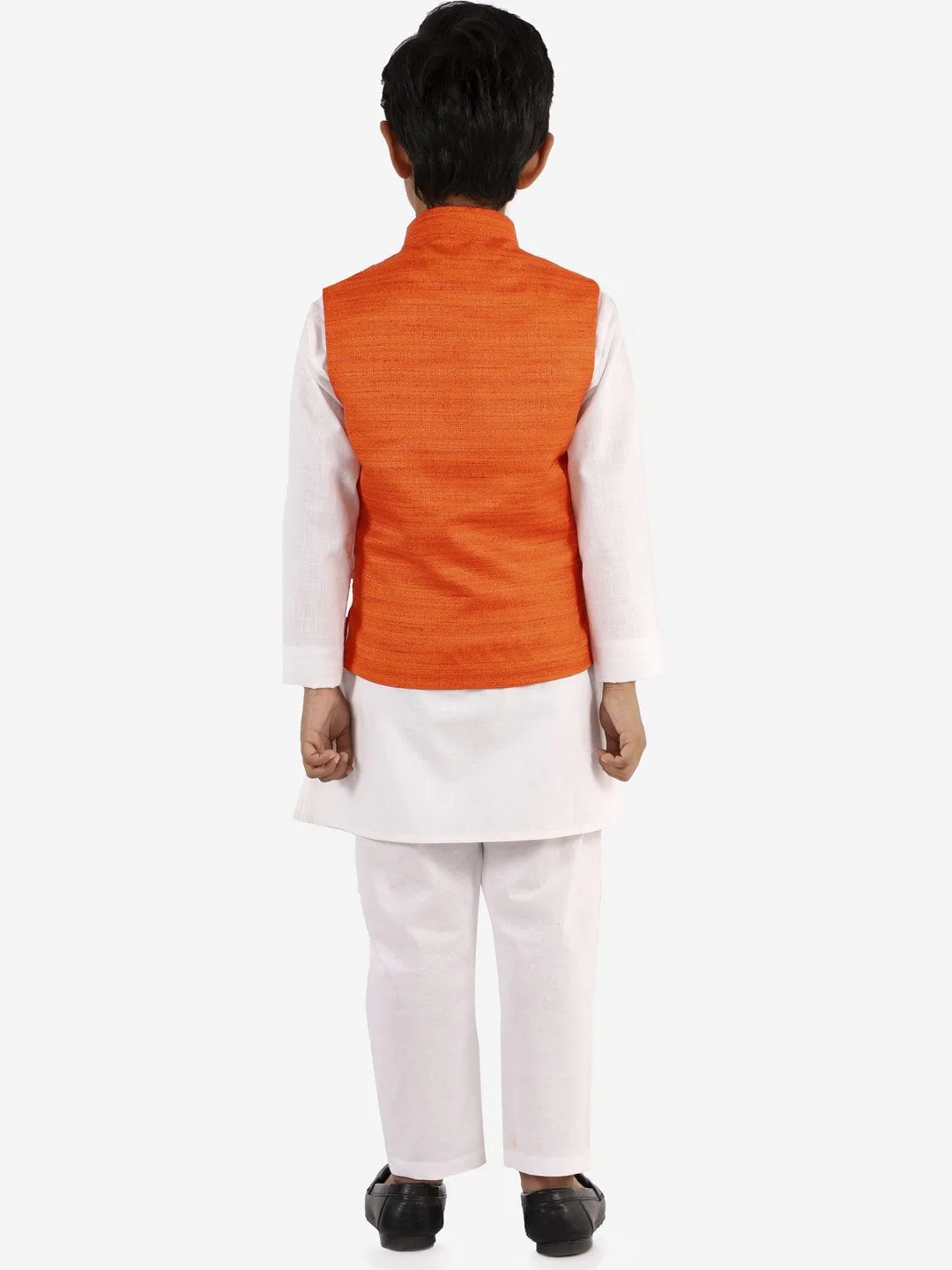Kurta Pyjama Set for Boys with Nehru Jacket - Vastramay Boys