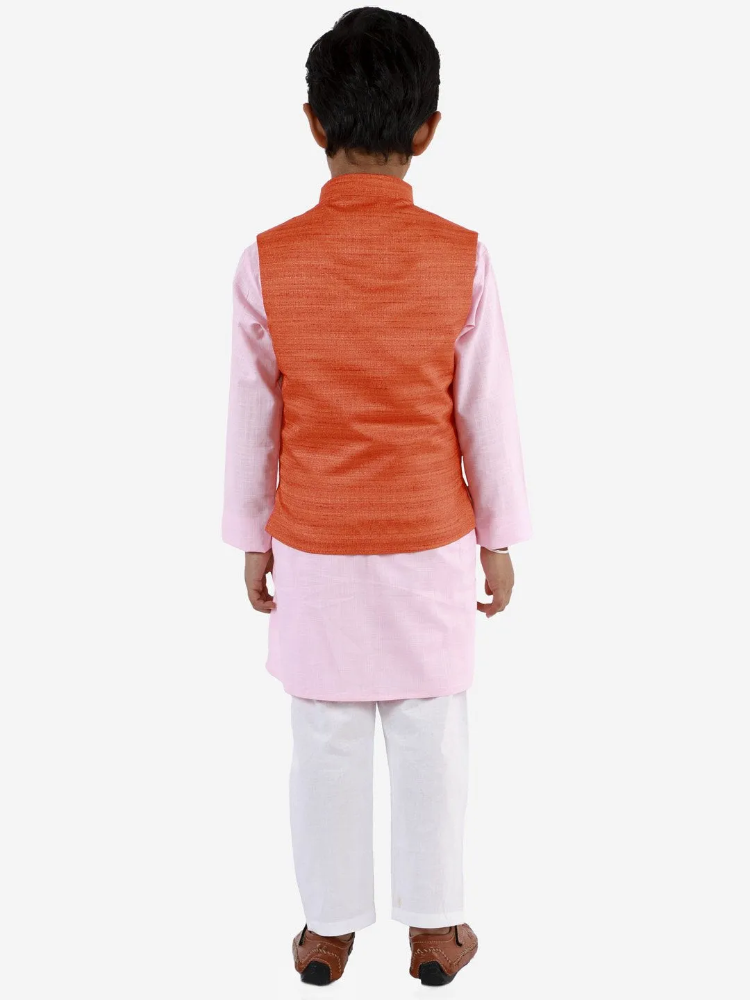 Kurta Pyjama Set for Boys with Nehru Jacket - Vastramay Boys