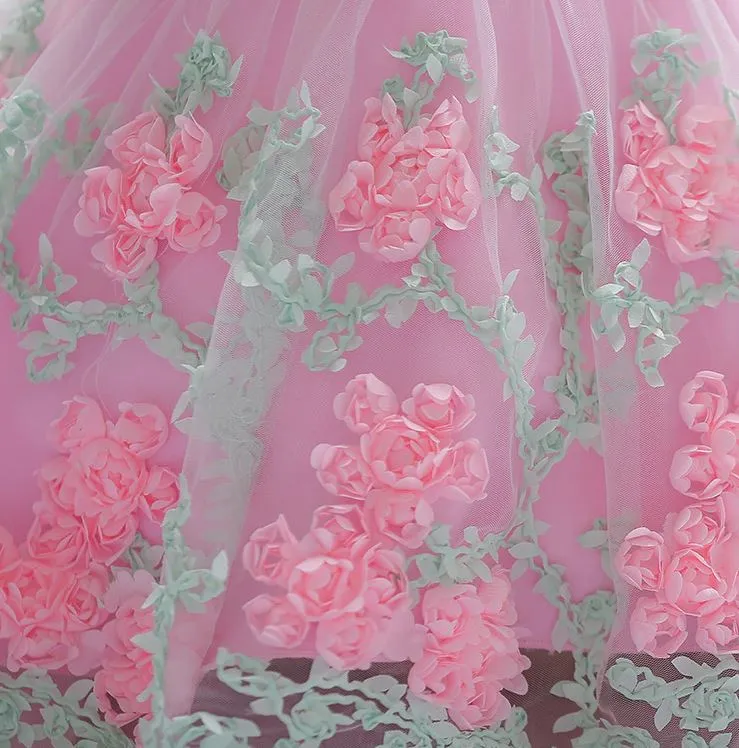Lace Dresses for Girls-Princess Party-Children-Wedding- Flower Girl Attire
