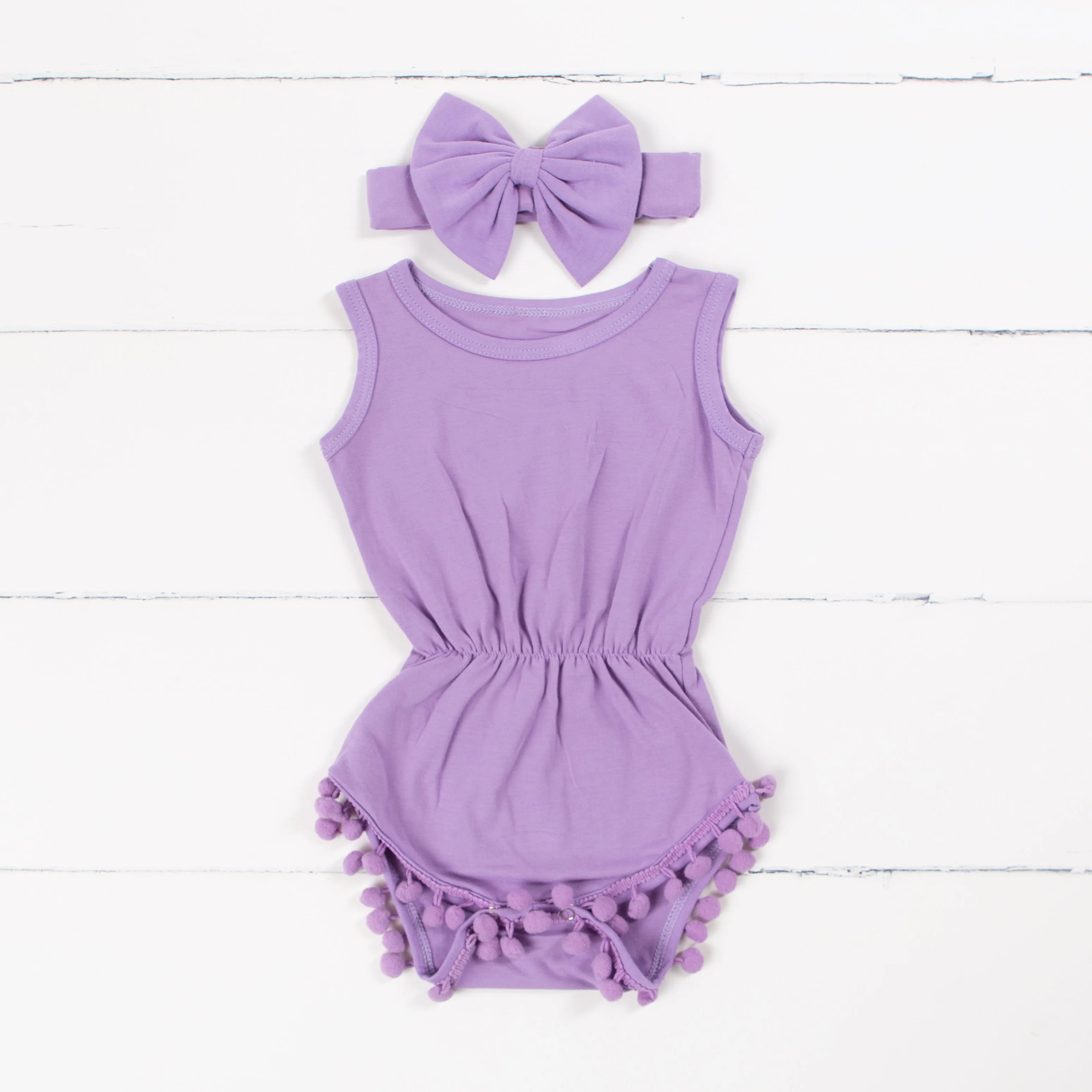 Lavender Onesie with Bow
