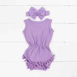 Lavender Onesie with Bow
