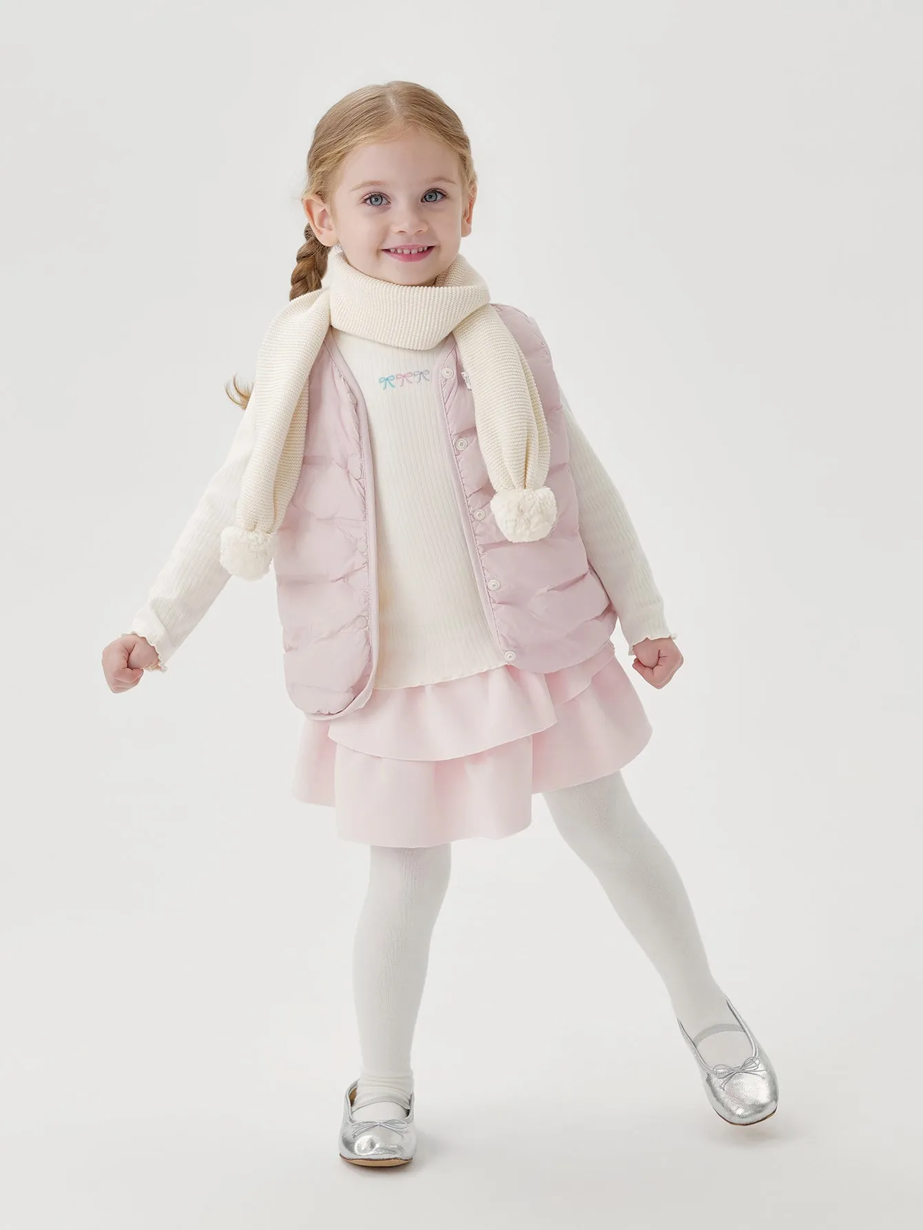 MARC & JANIE Girls Ballet Double Layer Puffy Half Skirt Soft Short Skirts 241629