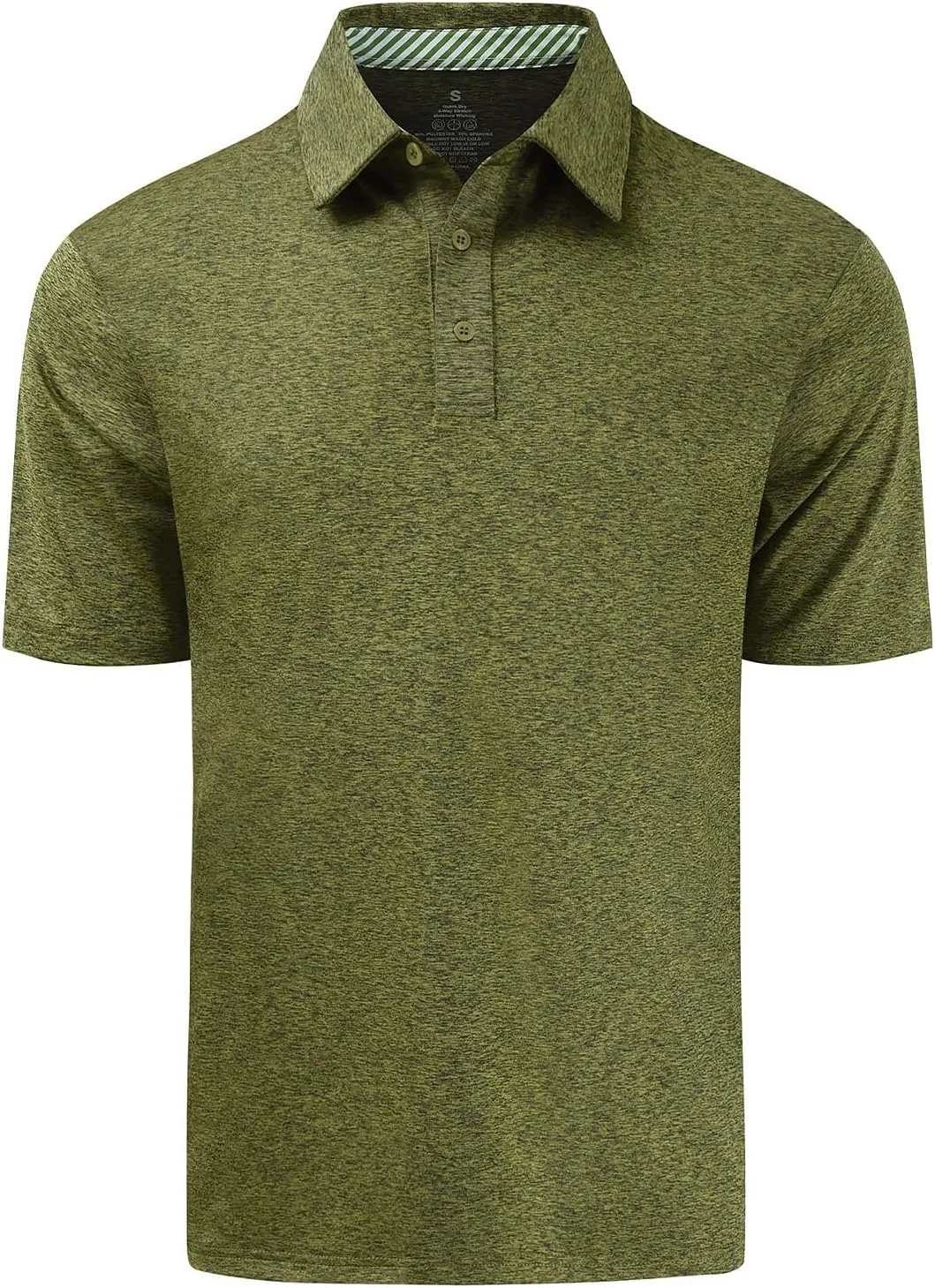 Men's Quick Dry Golf Polo Shirt Moisture Wicking Performance Short Sleeve Athletic Golf Shirts for Men