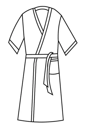 Mens Reversible Gown in Porcini