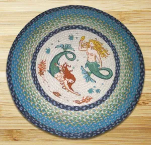 Mermaids Round Patch Rug