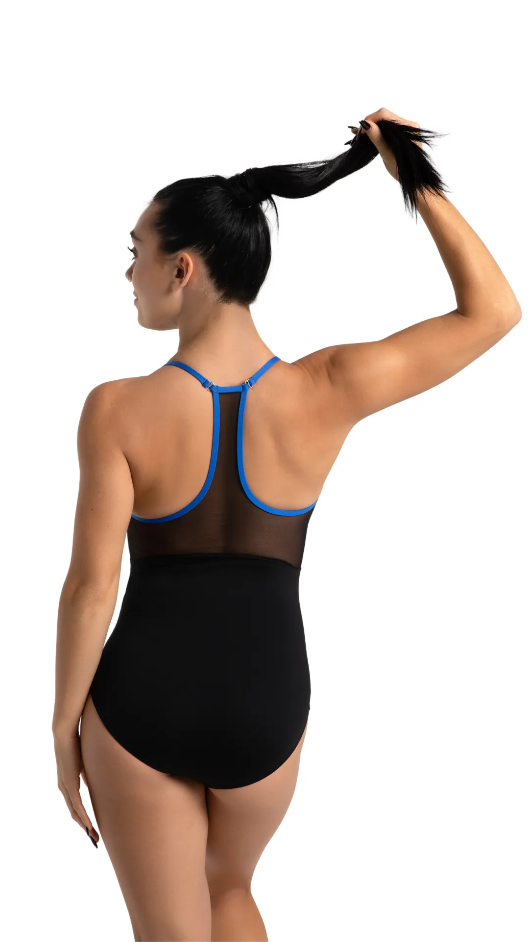 Mesh Back Halter Leotard 12017W