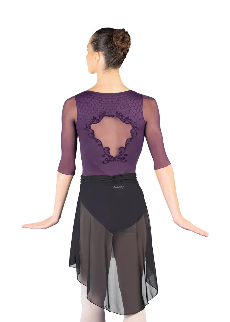 Millie Mesh Pull-On Skirt (Noir)
