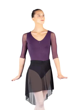 Millie Mesh Pull-On Skirt (Noir)