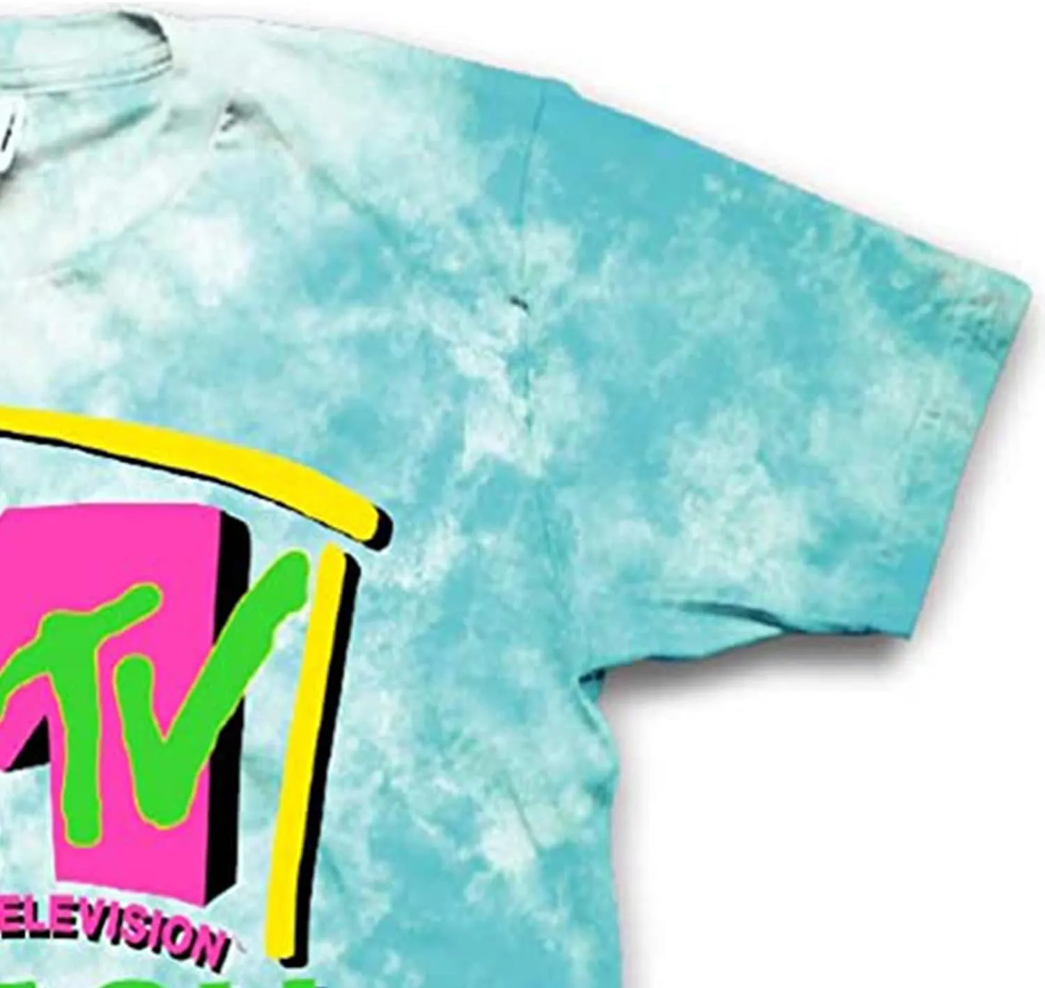 MTV Mens Tie Dye Shirt - #TBT Mens 1980's 1990's Music Television Clothing - Classic I Want My T-Shirt