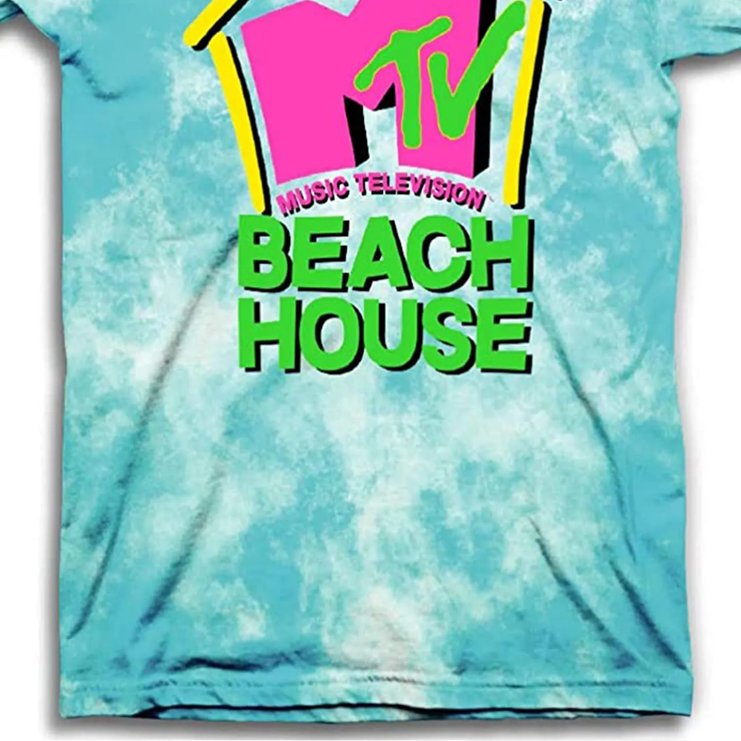 MTV Mens Tie Dye Shirt - #TBT Mens 1980's 1990's Music Television Clothing - Classic I Want My T-Shirt