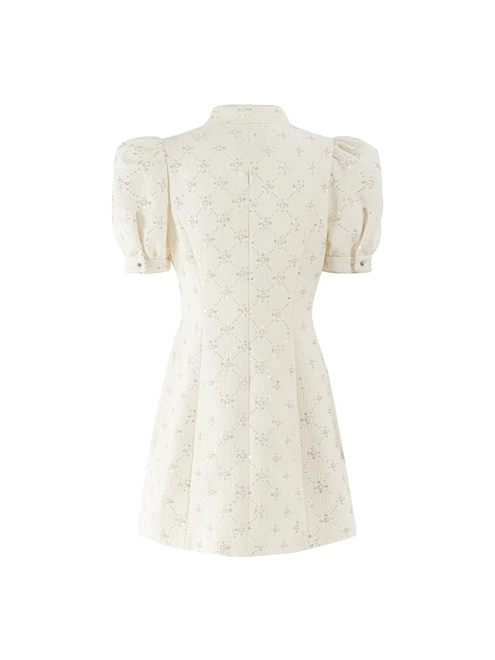 MUKZIN Elegant Classic Vintage Cheongsam Dress Embroidered Jacquard
