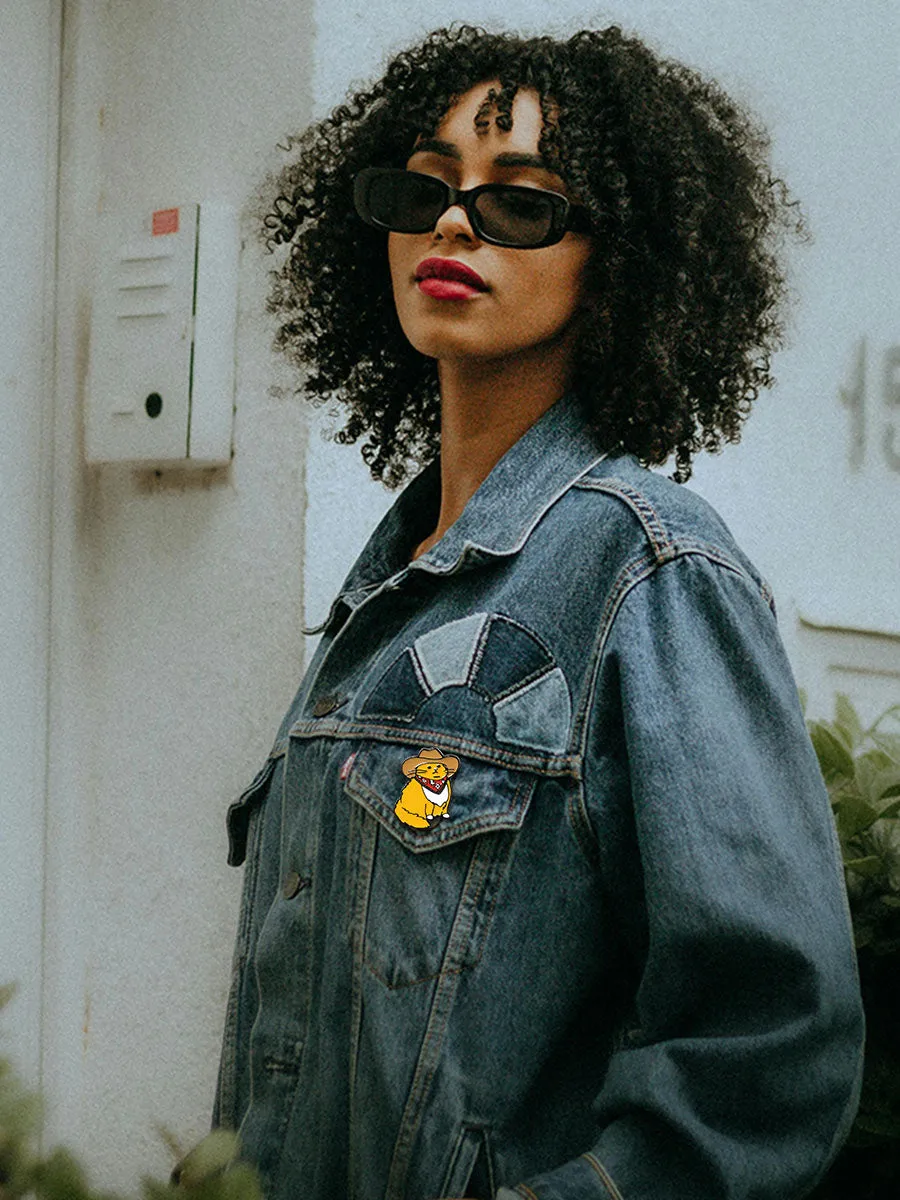 Orange Cat Brooch