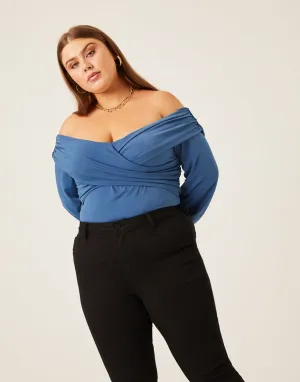 Plus Size Cera Wrap Top